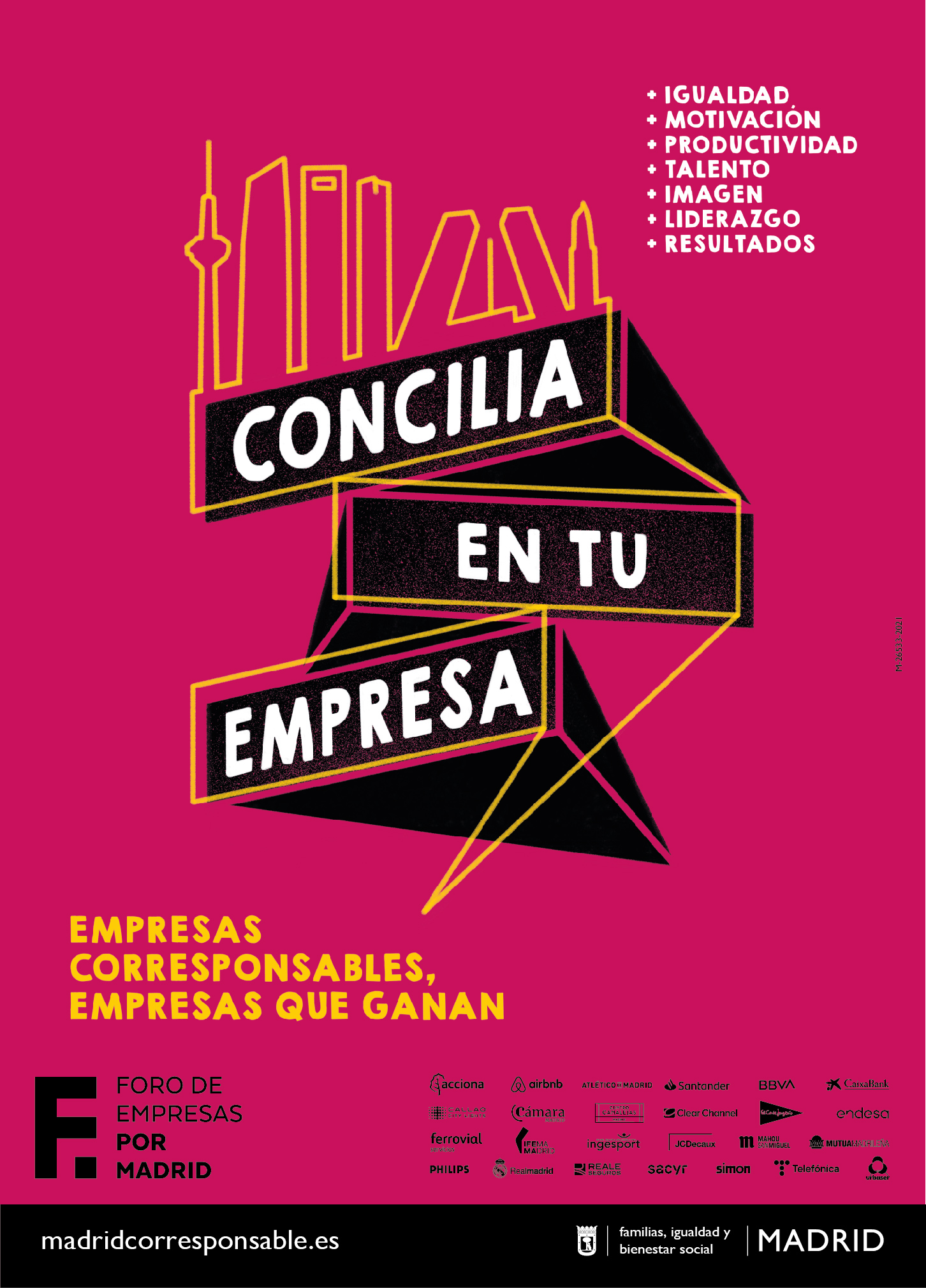 El Ayuntamiento de Madrid lanza la campaña «Concilia en tu empresa» para sensibilizar sobre la corresponsabilidad