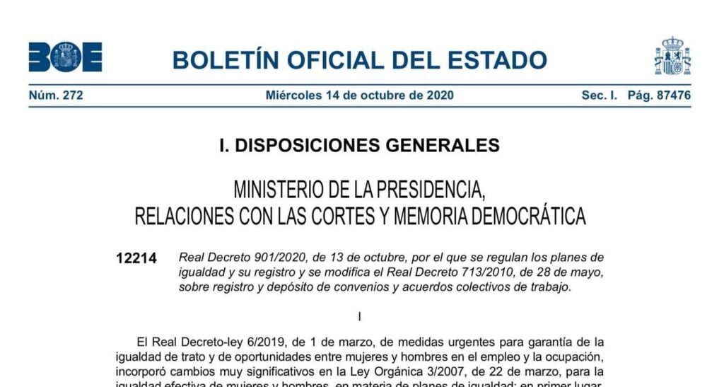 Normativa Planes Igualdad en vigor_ANTESDE