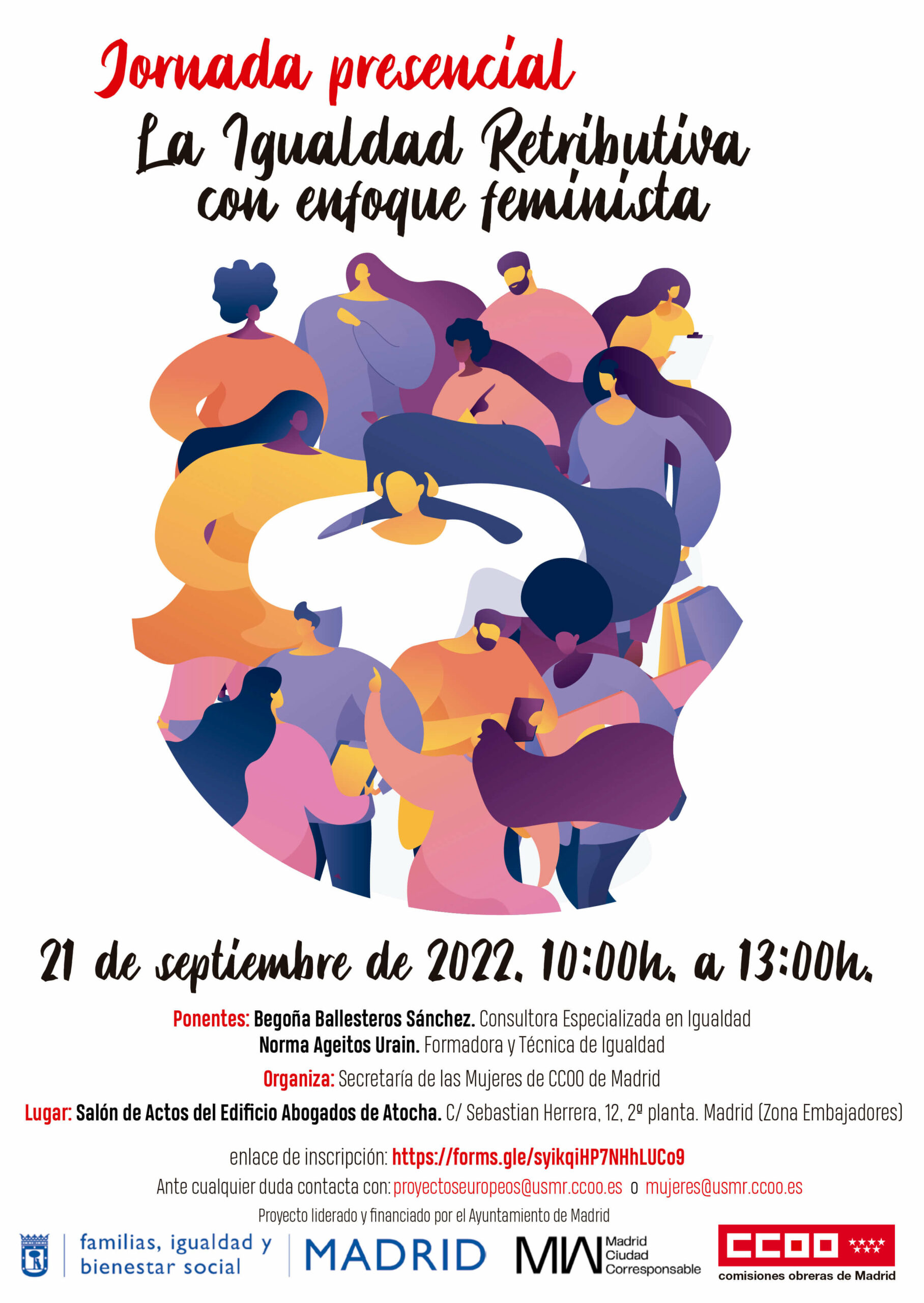 CARTEL JORNADA La igualdad retributiva con enfoque feminista_21_09_2022