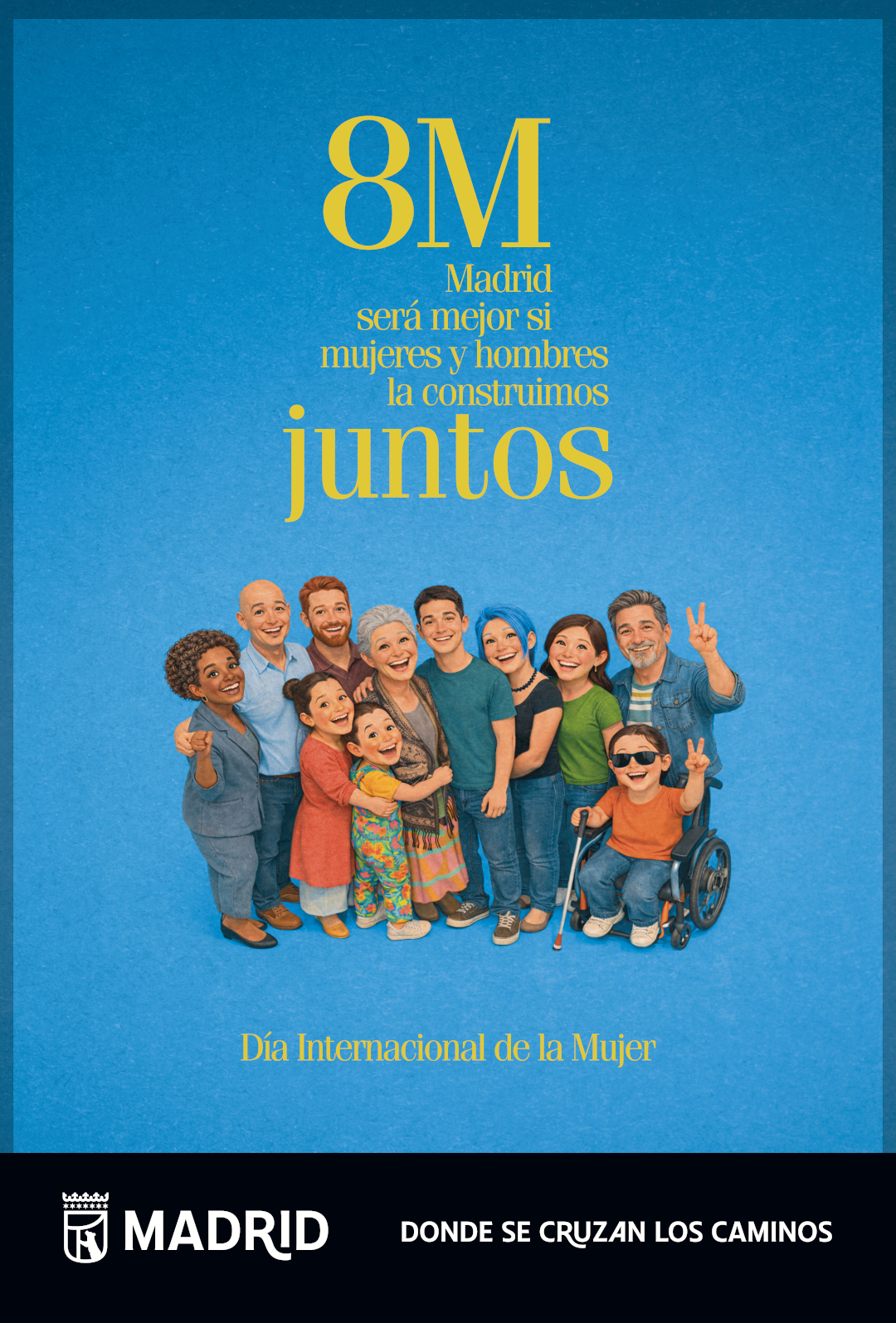 La campaña por el 8M apuesta por un trabajo conjunto de hombres y mujeres para alcanzar la igualdad real