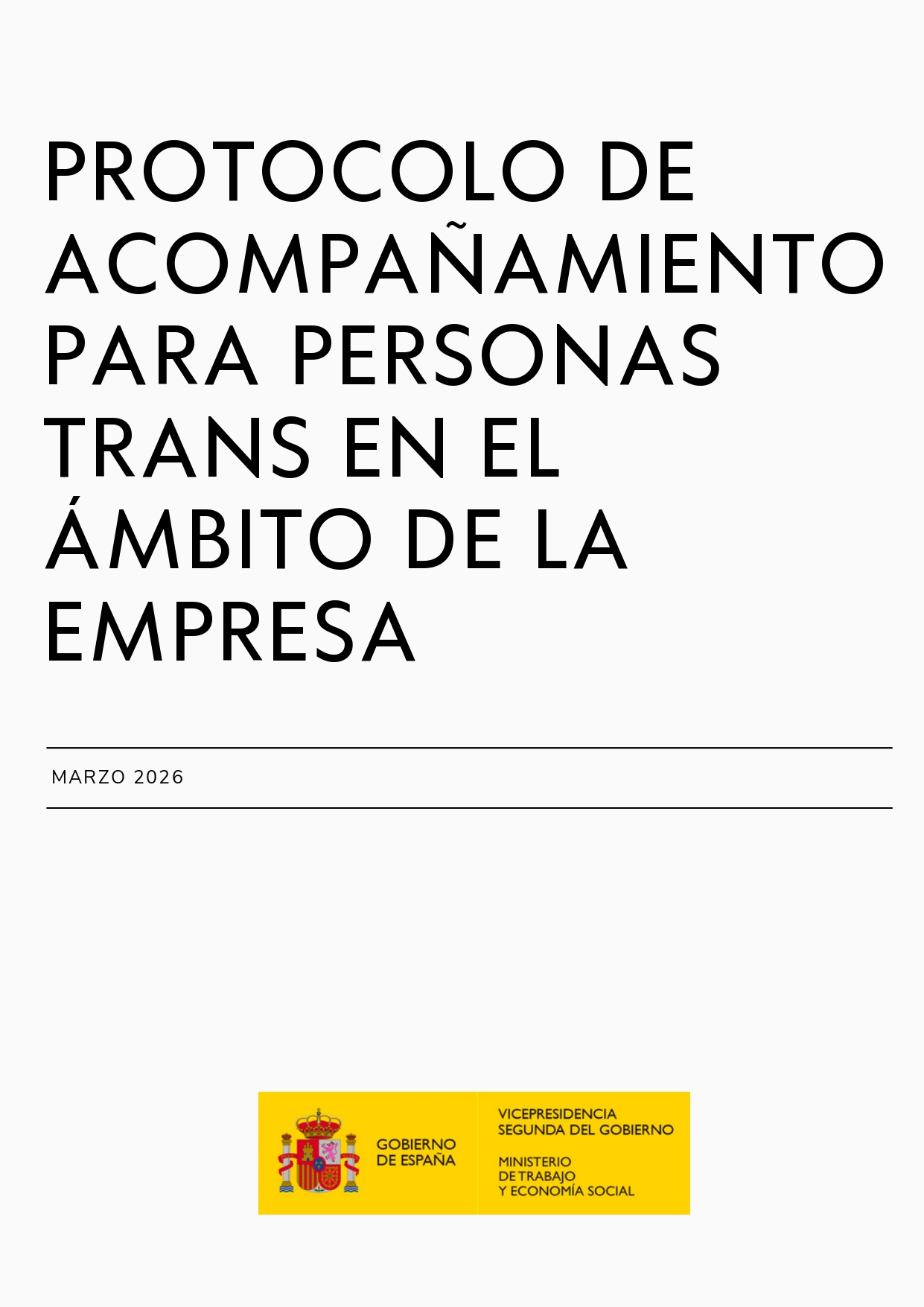Publicado el modelo de protocolo de acompañamiento a personas trans en el trabajo